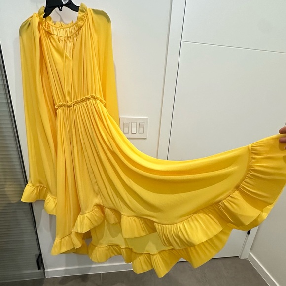 Chic Long Sleeve Yellow Dress - Picture 8 of 12